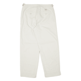 LAUREN RALPH LAUREN Womens Trousers Cream Relaxed Tapered W30 L26