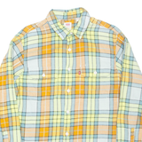 LEVI'S Relaxed Mens Shirt Yellow Check Long Sleeve S