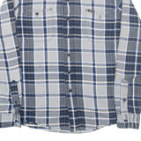 LEE Mens Shirt Grey Check Long Sleeve M