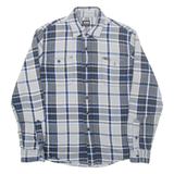 LEE Mens Shirt Grey Check Long Sleeve M