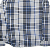 LEE Mens Shirt Grey Check Long Sleeve M