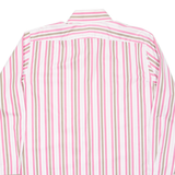BODEN Mens Shirt Pink Striped Long Sleeve L