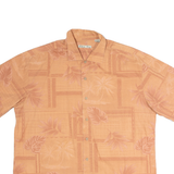 BATIK BAY Mens Hawaiian Shirt Orange Floral XL