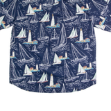 MICHAEL AUSTIN Mens Shirt Blue Crazy Pattern XL