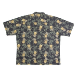 NATURAL ISSUE Mens Hawaiian Shirt Green Floral 2XL