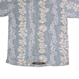 IMPRINTS Mens Hawaiian Shirt Blue Floral L