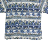PIERRE CARDIN Mens Hawaiian Shirt Blue Floral XL