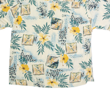 ROUNDTREE & YORKE Mens Hawaiian Shirt Beige Floral L