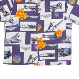 KALAHEO Mens Shirt Blue Floral L