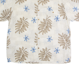 PURITAN Mens Hawaiian Shirt Beige Viscose Floral XL