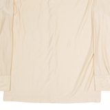 JOS A BANK Mens Plain Shirt Beige Nylon Long Sleeve M