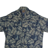 WOOLRICH Mens Hawaiian Shirt Black Floral XL