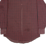 WRANGLER Mens Shirt Red 90s Check Long Sleeve S