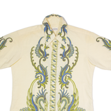 SIR JOHN Mens Shirt Beige Crazy Pattern M