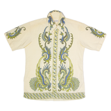 SIR JOHN Mens Shirt Beige Crazy Pattern M