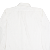 ARROW Mens Shirt White Striped Long Sleeve L