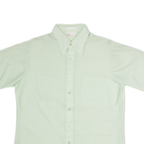 KINGS ROAD Mens Plain Shirt Green M