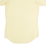 MOHAWK Mens Plain Shirt Yellow S