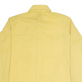 VANKIT SPLENDOR Mens Plain Shirt Yellow Long Sleeve XL