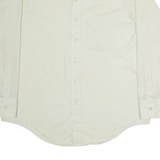 WARD Mens Plain Shirt Green Long Sleeve L