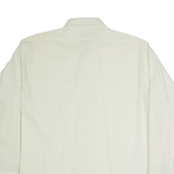 WARD Mens Plain Shirt Green Long Sleeve L