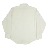 WARD Mens Plain Shirt Green Long Sleeve L