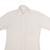 MITSUKOSHI Mens Shirt White Check M