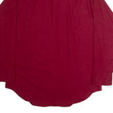 MCGREGOR Mens Plain Shirt Red Long Sleeve L