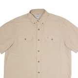 CARHARTT Mens Plain Shirt Brown L