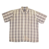 DICKIES Mens Shirt Brown Check 2XL
