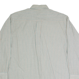 CHAPS RALPH LAUREN Mens Shirt Green Striped Long Sleeve XL