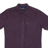 BEN SHERMAN Mens Plain Shirt Purple S