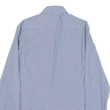 CALVIN KLEIN Slim Fit Mens Shirt Blue Check Long Sleeve M