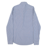 CALVIN KLEIN Slim Fit Mens Shirt Blue Check Long Sleeve M