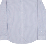 CALVIN KLEIN Infinite Slim Fit Mens Shirt Blue Striped Long Sleeve M