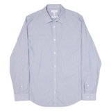 CALVIN KLEIN Infinite Slim Fit Mens Shirt Blue Striped Long Sleeve M