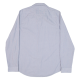 CALVIN KLEIN Infinite Slim Fit Mens Shirt Blue Striped Long Sleeve M