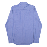 DKNY Slim Fit Mens Plain Shirt Blue Long Sleeve M