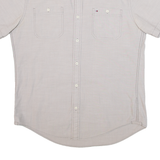 TOMMY HILFIGER Custom Fit Mens Plain Shirt Grey M