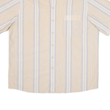 WRANGLER Mens Shirt Beige Striped XL