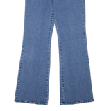 BULLDOZER Womens Jeans Blue Relaxed Flared W33 L32