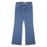 BULLDOZER Womens Jeans Blue Relaxed Flared W33 L32