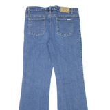 BULLDOZER Womens Jeans Blue Relaxed Flared W33 L32