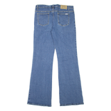 BULLDOZER Womens Jeans Blue Relaxed Flared W33 L32