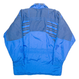 Mens Jacket Blue Striped XL