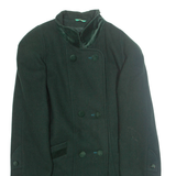 CANDA Womens Overcoat Jacket Green Wool M