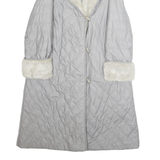Womens Quilted Jacket Grey L