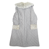 Womens Quilted Jacket Grey L