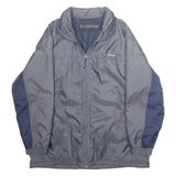 REEBOK Mens Jacket Grey Nylon L