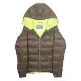 JACK WOLFSKIN Womens Puffer Coat Brown Hooded XS